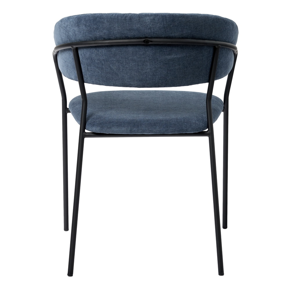 Купить стул Bradexhome Стул Bradexhome Turin синий с чёрными ножками дешево на официальном сайте
