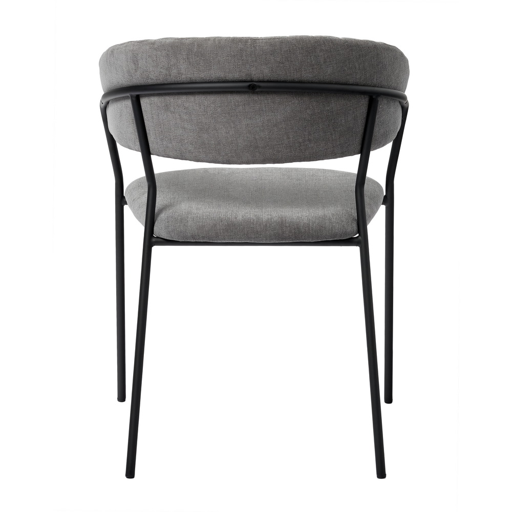 Купить стул Bradexhome Стул Bradexhome Turin серый с чёрными ножками дешево на официальном сайте
