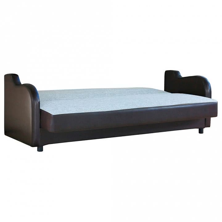 Купить Диван-кровать Шарм-Дизайн Классика В 120, коричневый, серый коричневый, серый недорого в интернет-магазине