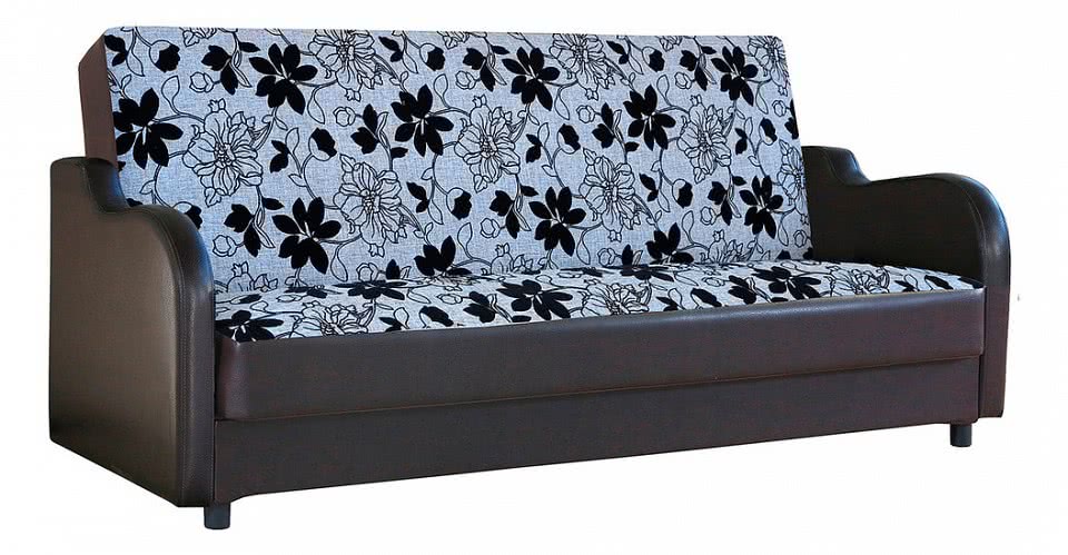 Диван-кровать Шарм-Дизайн Классика В 120 коричневый, серый
