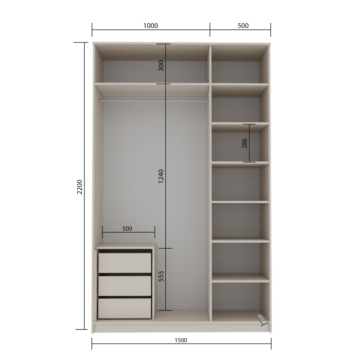 ���� ��������� ���� 1500 � ��. ������  1500�2200�480