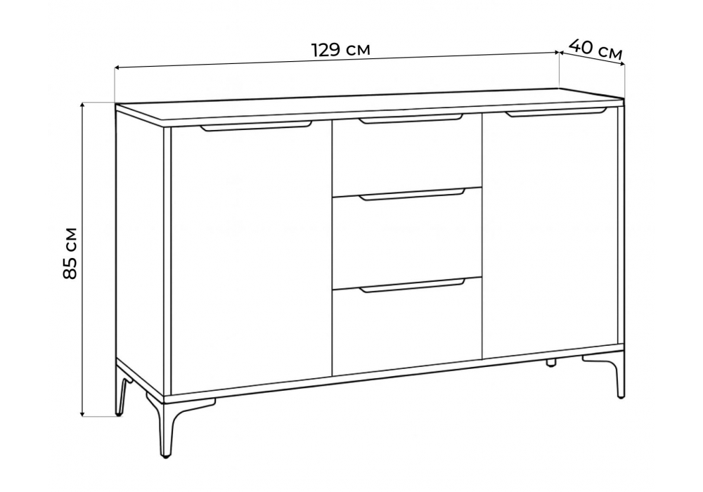 ����� �������� ������ � ������� 85 ��, ������� 129 ��, �������� 40 ��, ������