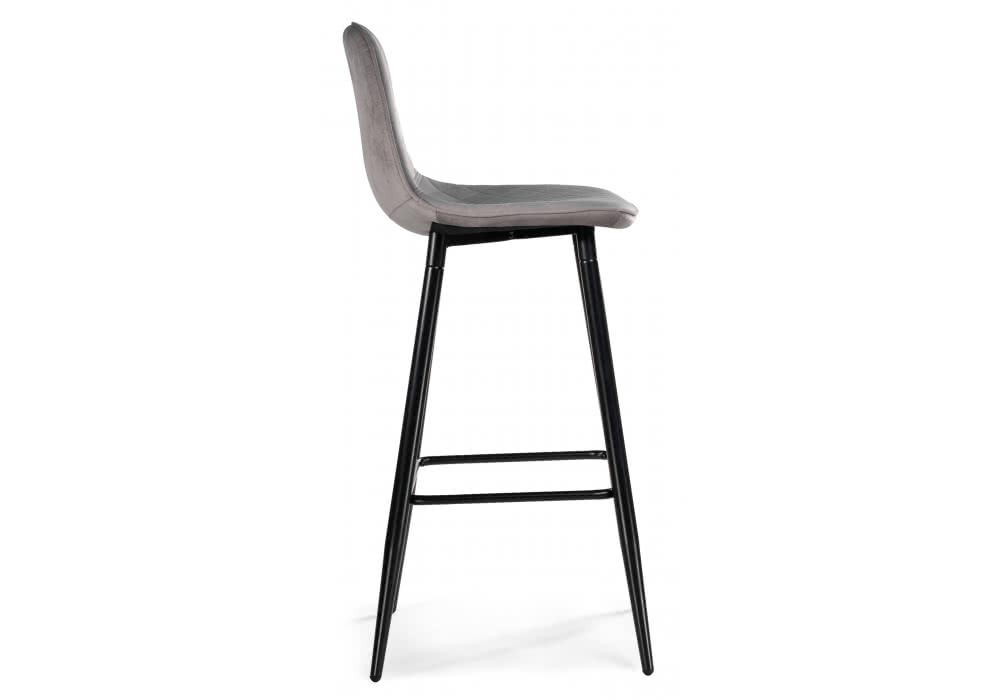 Купить Барный стул Woodville Capri Light Gray/Black недорого в интернет-магазине
