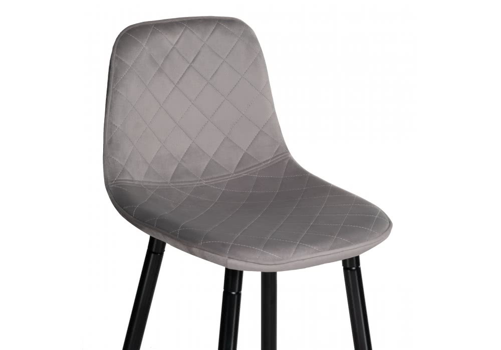 Барный стул Woodville Capri Light Gray/Black цена — лучшие модели в каталоге