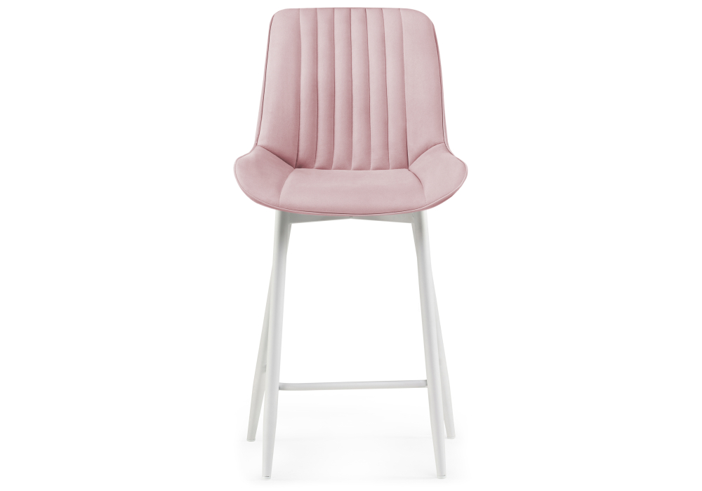 Барный стул Woodville Седа Розовый/Белый
