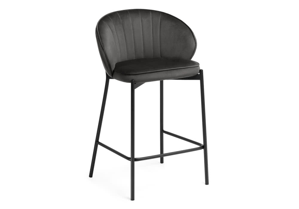 Барный стул Woodville Нейл Серый/Черный