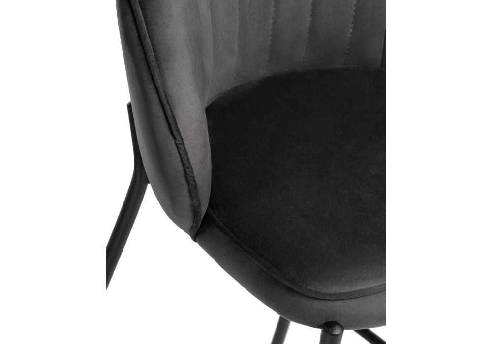 Барный стул Нейл серый / черный