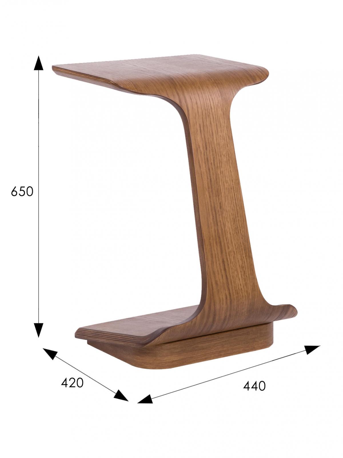 Стол журнальный Мебелик приставной Неро 2 дуб натуральный распродажа — акции и скидки