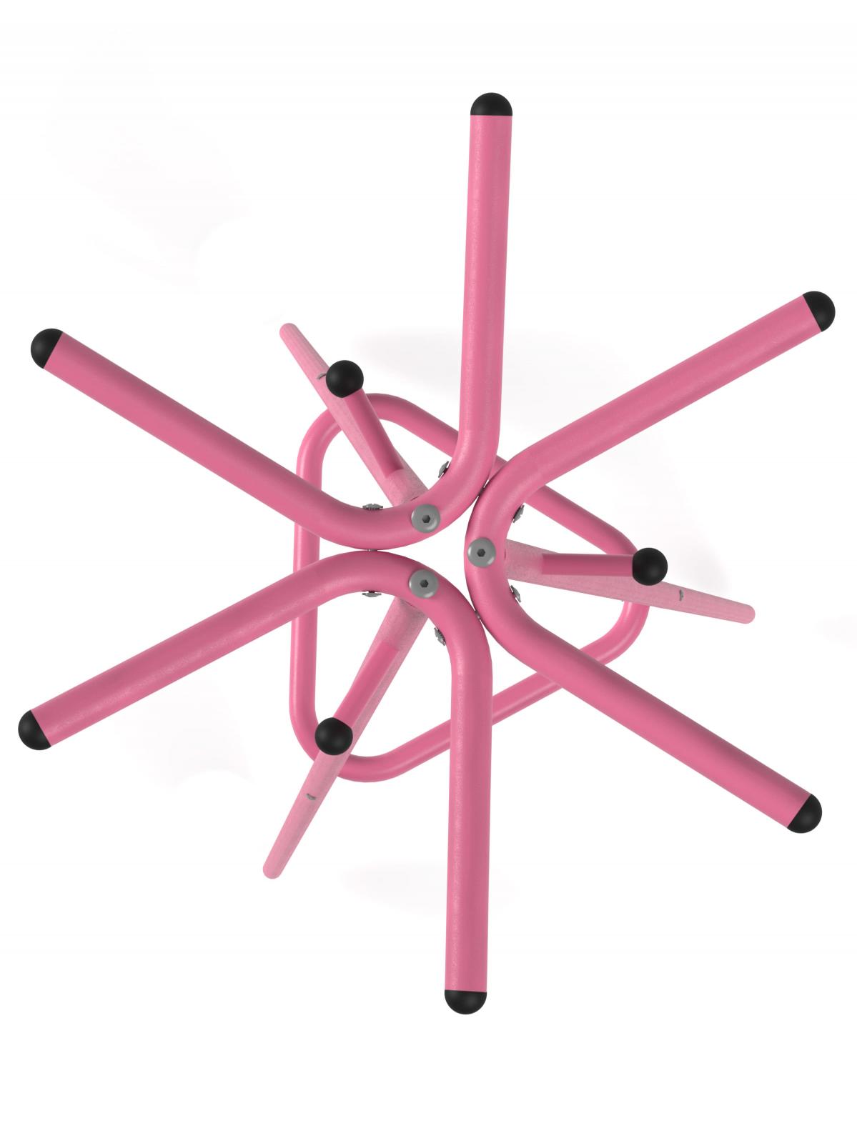 Купить Вешалка напольная Мебелик Галилео 217 розовый, Розовый/Шимо Розовый/Шимо недорого в интернет-магазине