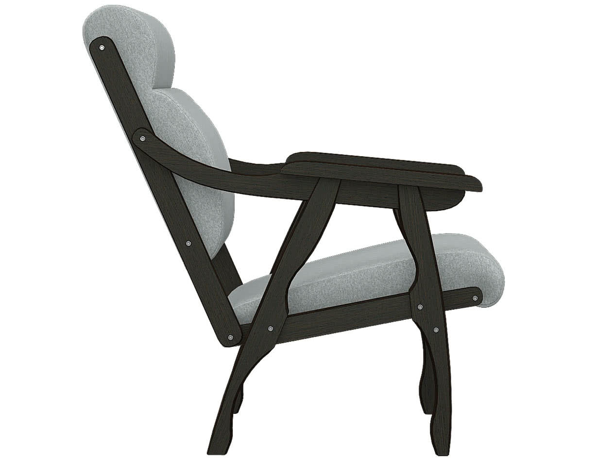 Купить Кресло Мебелик Вега 10 Серый/ Венге, венге венге недорого в интернет-магазине