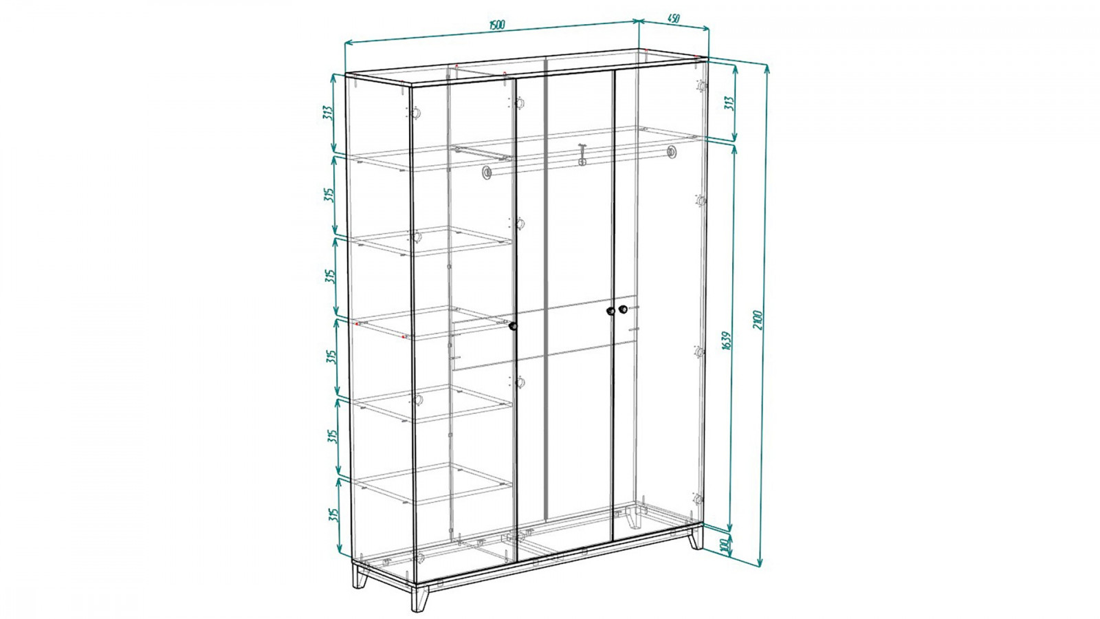 ��������� ���� ����� 38 ����� �������� 0101 PE / ��� ������� 0381 PR 150*45*210 ��,    ������