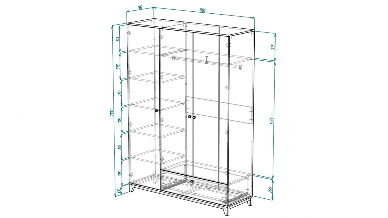 ��������� ���� ����� 43 ����� �������� 0101 PE / ��� ������� 0381 PR 150*50*210 ��,    ������