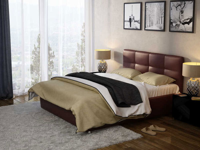 Купить кожаную кровать в Новосибирске