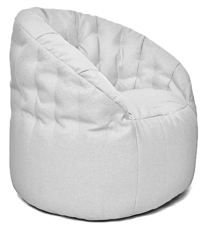 Купить Кресло мешок Relaxline Австралия детское в рогожке Bagama (White) недорого в интернет-магазине