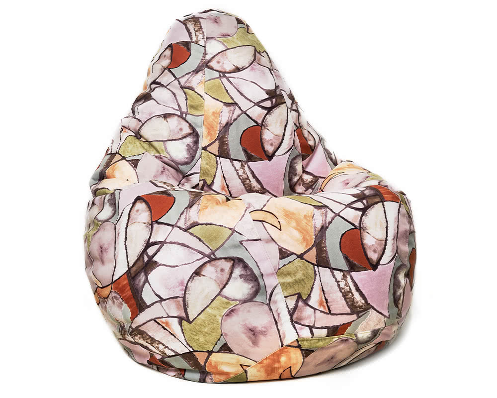 Кресло мешок груша в велюре Fleur Mocca XL
