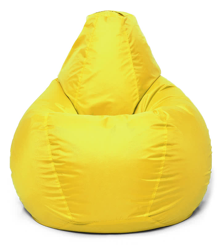 Кресло мешок Relaxline Груша в жёлтом оксфорде XL