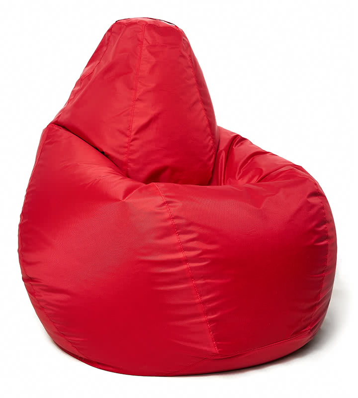 Кресло мешок груша в красном оксфорде L