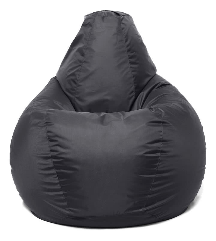 Кресло мешок Relaxline Груша в чёрном оксфорде XL