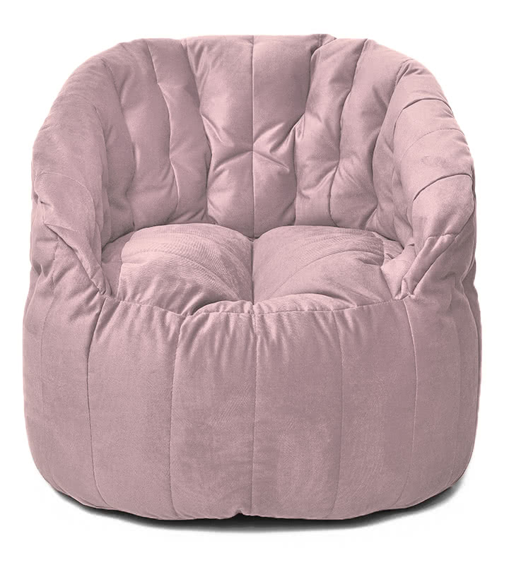 Кресло-мешок Relaxline Австралия детское в велюре Maserrati (Розовый (постельный) 16)