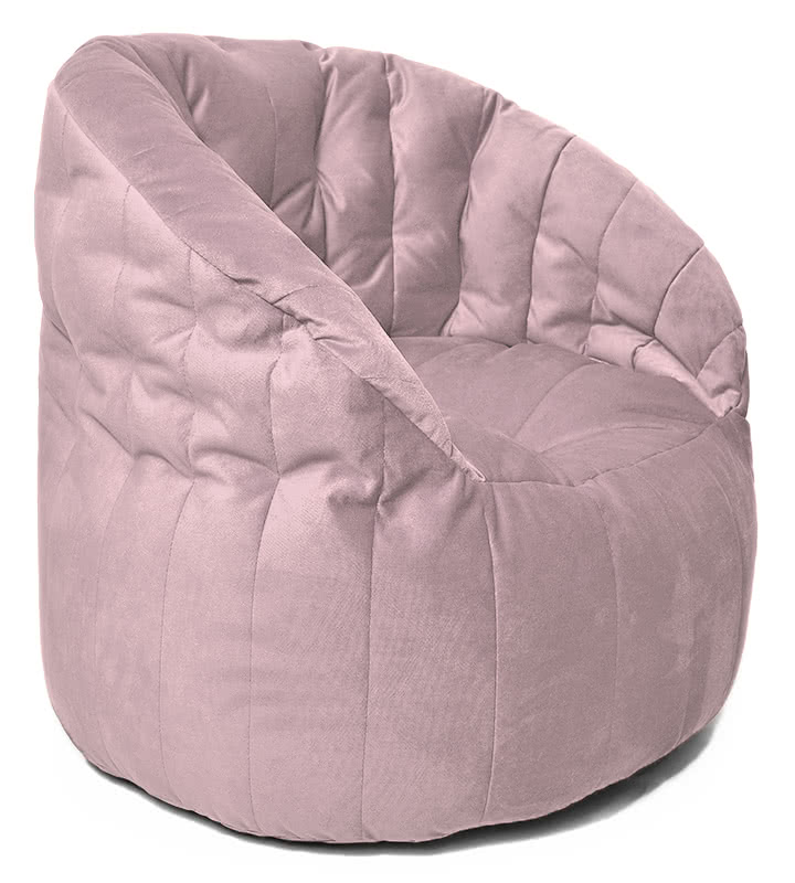 Кресло-мешок Австралия в велюре Maserrati - 16 пастель роз