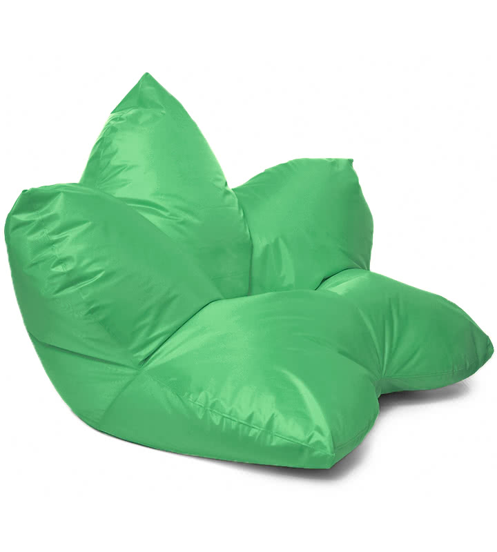 кресло-мешок цветок в зелёном оксфорде
