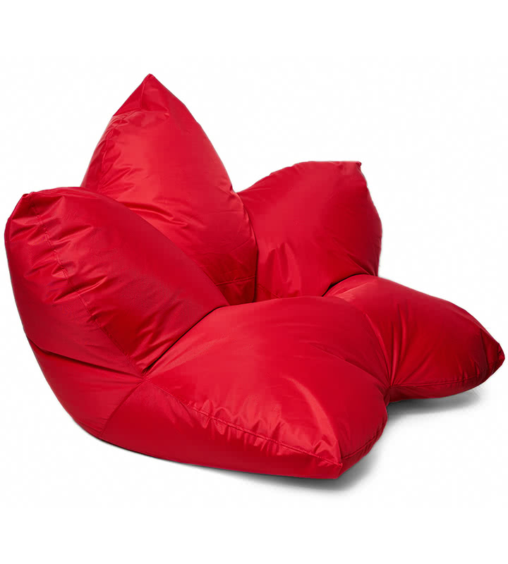 кресло-мешок цветок в красном оксфорде