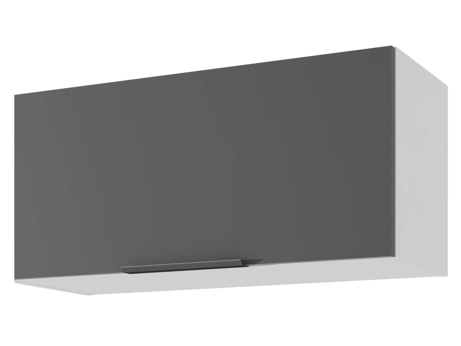 Шкаф навесной СтолЛайн Колор 80 х 36 см Черный графит / Белый цена — лучшие модели в каталоге