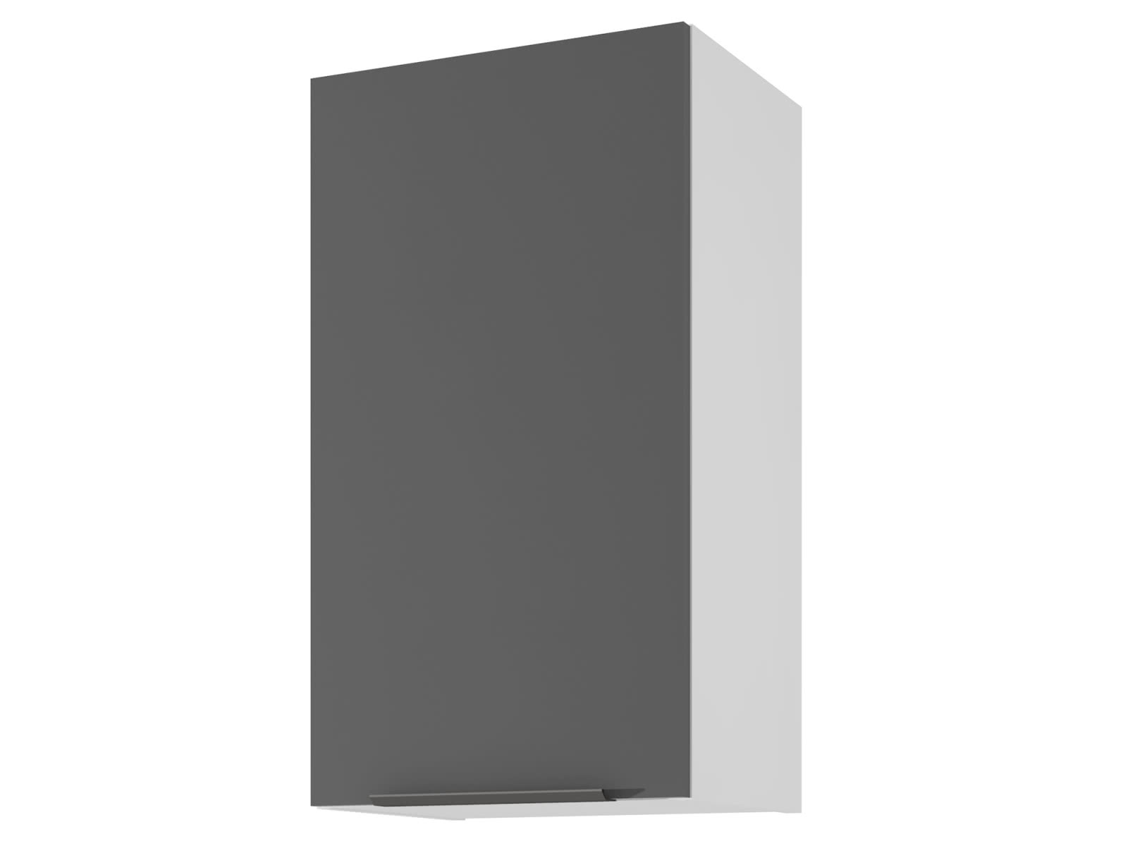 Шкаф навесной СтолЛайн Колор 40 х 72 см Черный графит / Белый цена — лучшие модели в каталоге