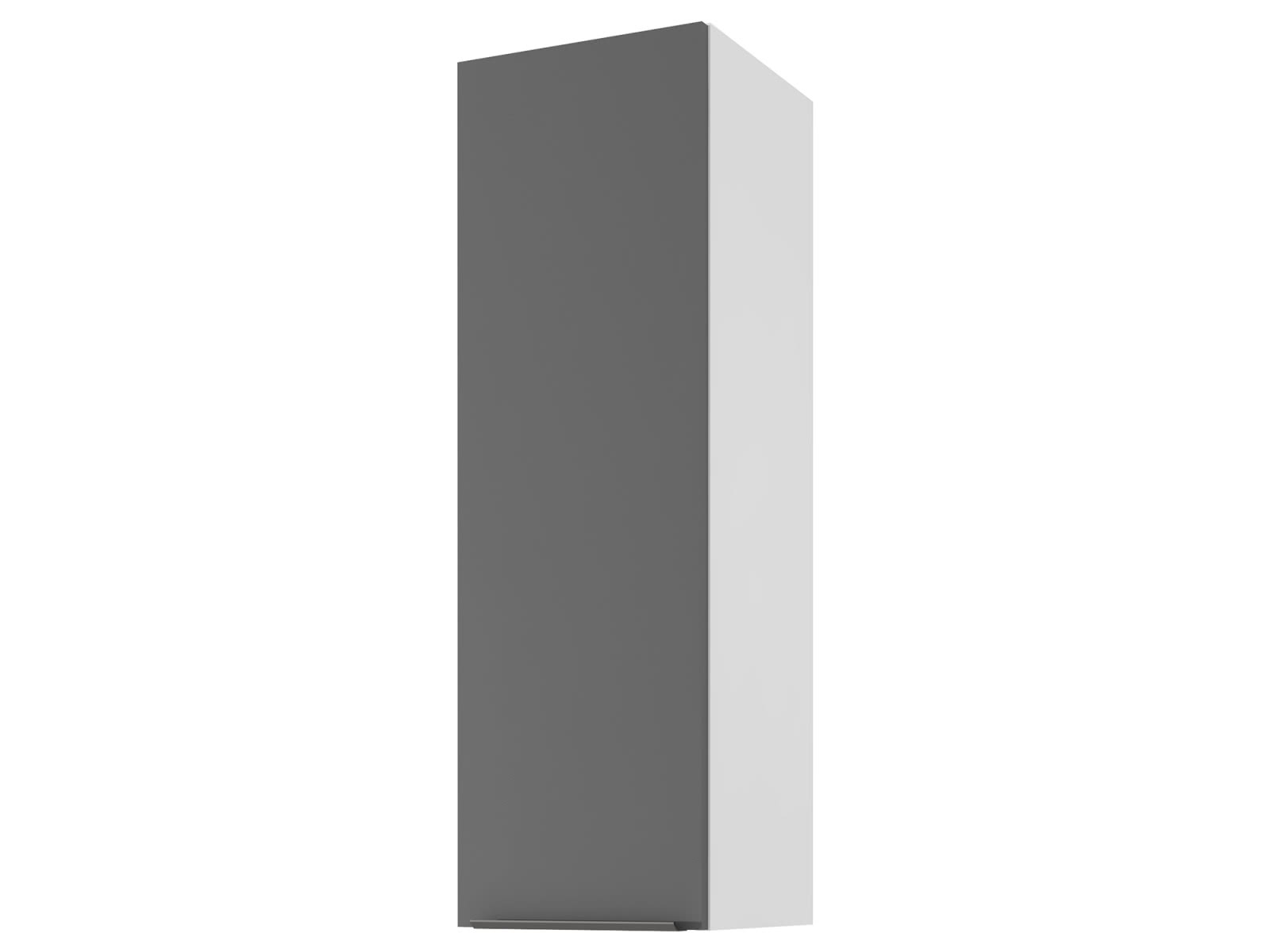 Шкаф навесной СтолЛайн Колор 30 х 96 см Черный графит / Белый цена — лучшие модели в каталоге