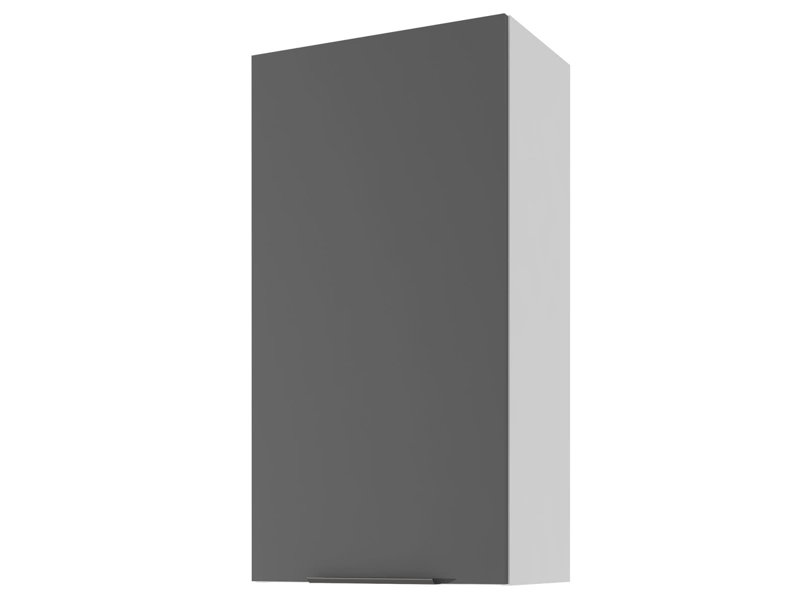 Шкаф навесной СтолЛайн Колор 50 х 96 см Черный графит / Белый цена — лучшие модели в каталоге