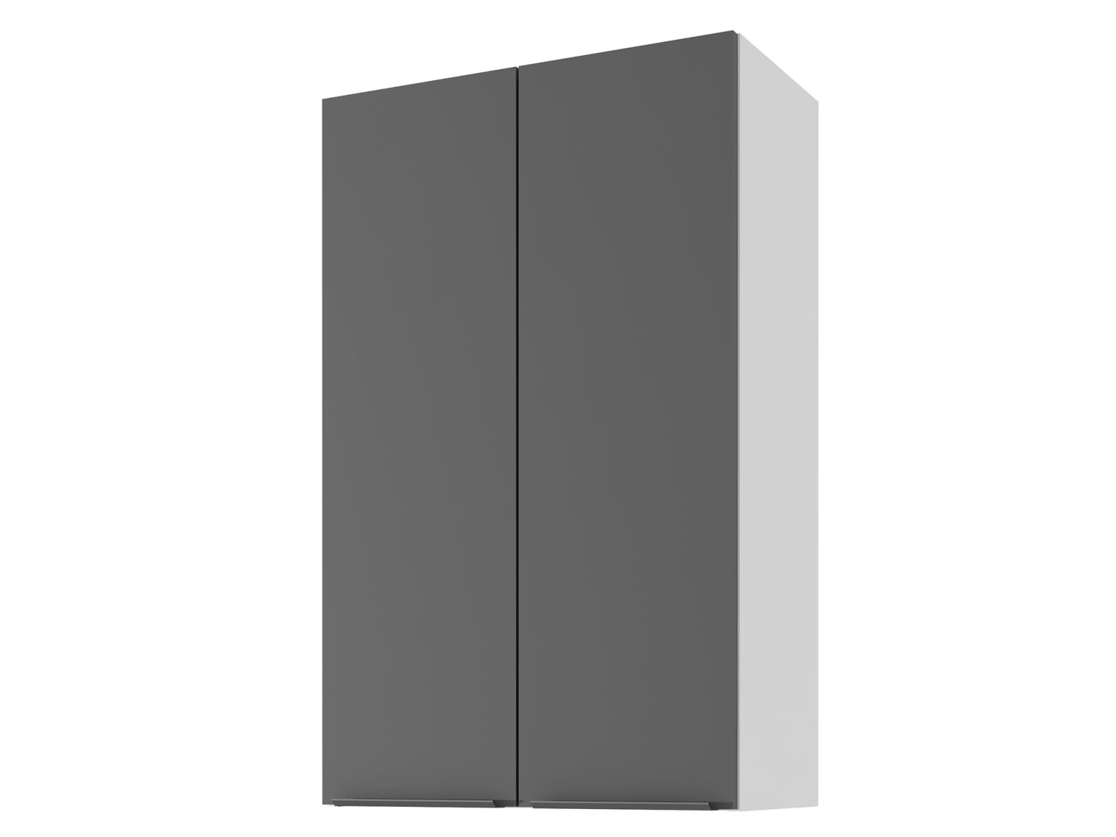 Шкаф навесной СтолЛайн Колор 60 х 96 см Черный графит / Белый цена — лучшие модели в каталоге