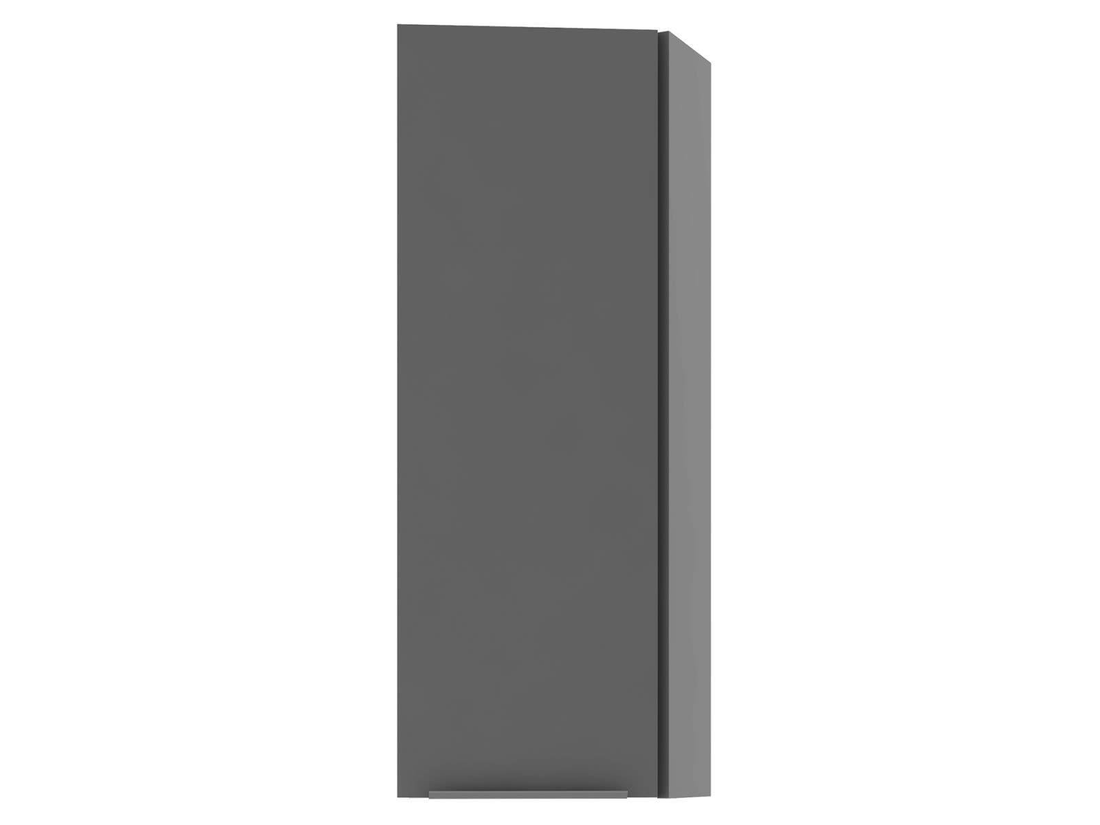 Шкаф навесной торцевой СтолЛайн Колор 30 х 96 см Черный графит / Белый цена — лучшие модели в каталоге